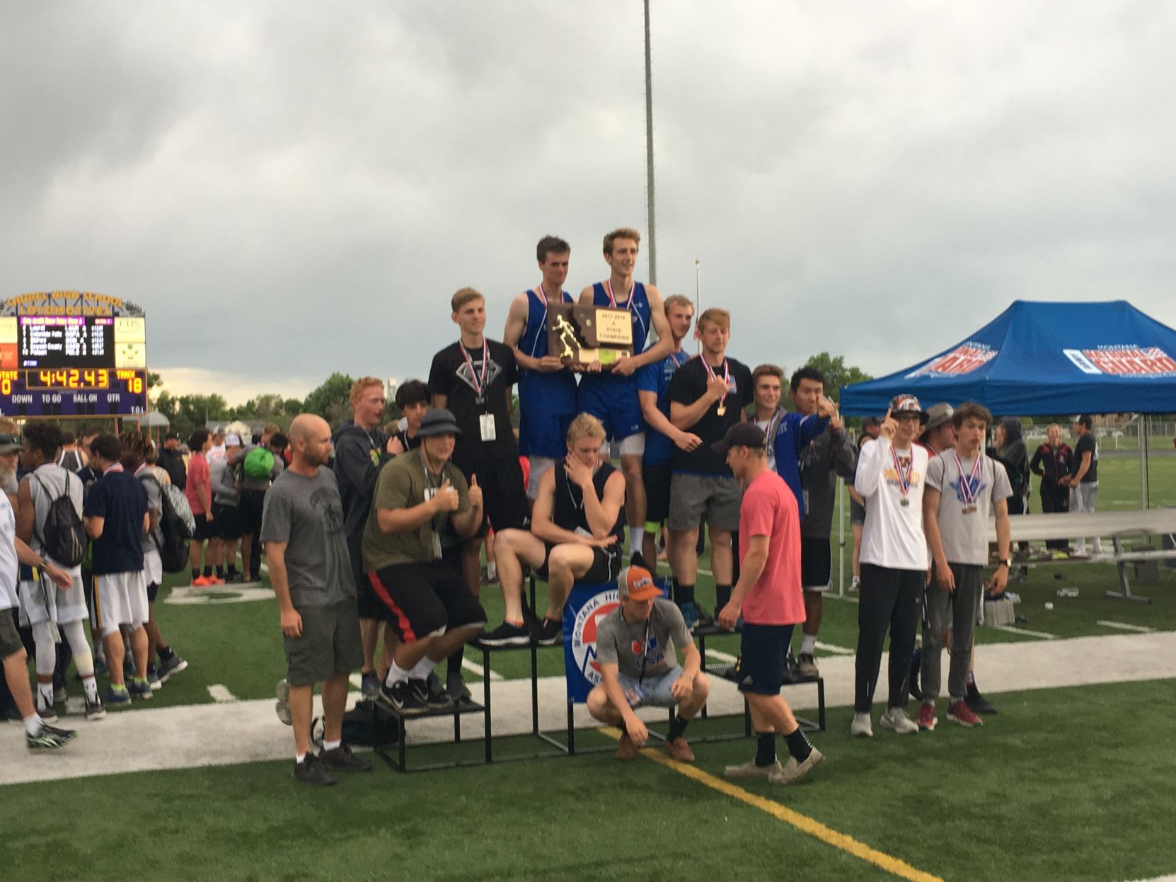 Class A Boys track and field - Corvallis Blue Devils